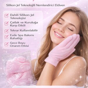 silikonlu nemlendirici eldiven